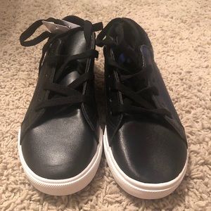 Mengsai Black Leather Fashion Shoes 8